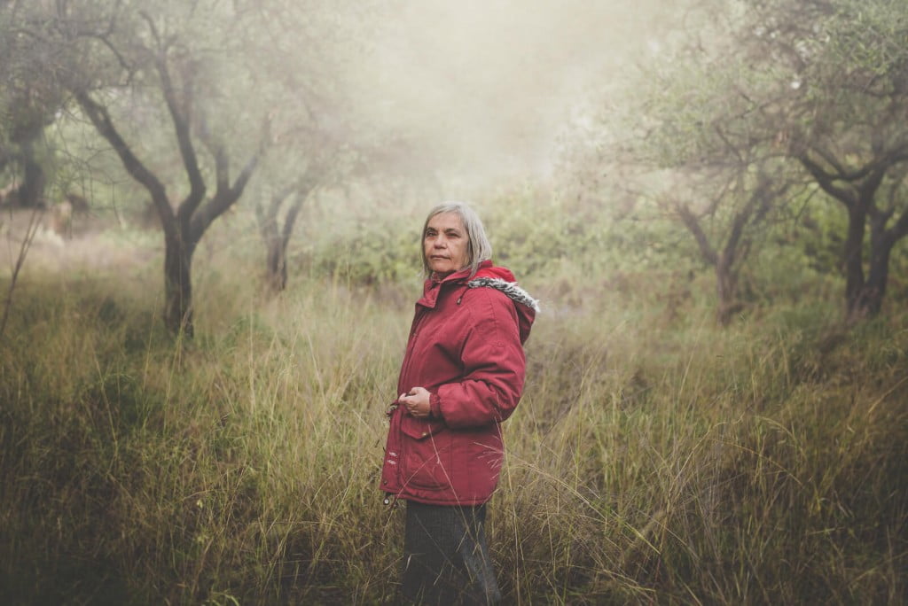 old woman nature
