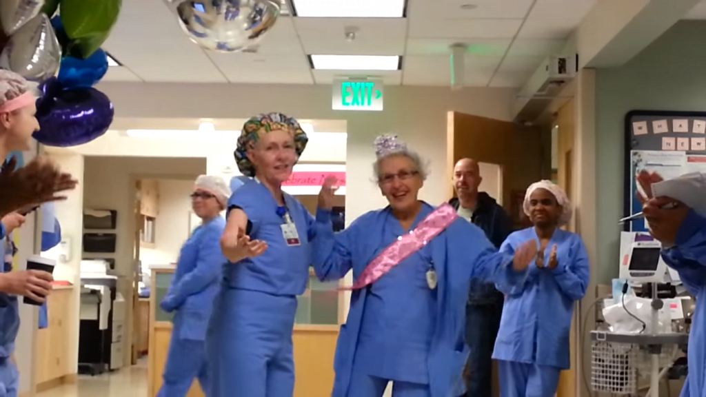 90-year-old American nurse Florence Rigney