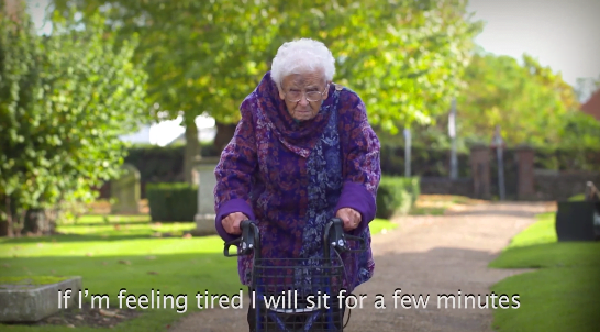 Standing Up 4 Sitting Down - Old woman