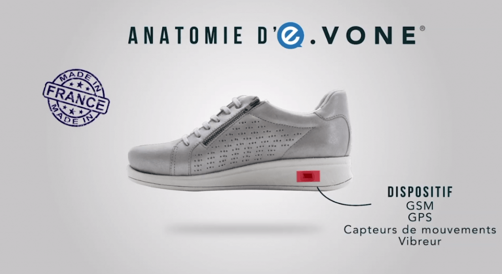 E-vone smart shoe for elderly people